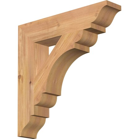 Ekena Millwork Olympic Traditional Smooth Bracket, Western Red Cedar, 3 1/2"W x 18"D x 18"H BKT04X18X18OLY01SWR